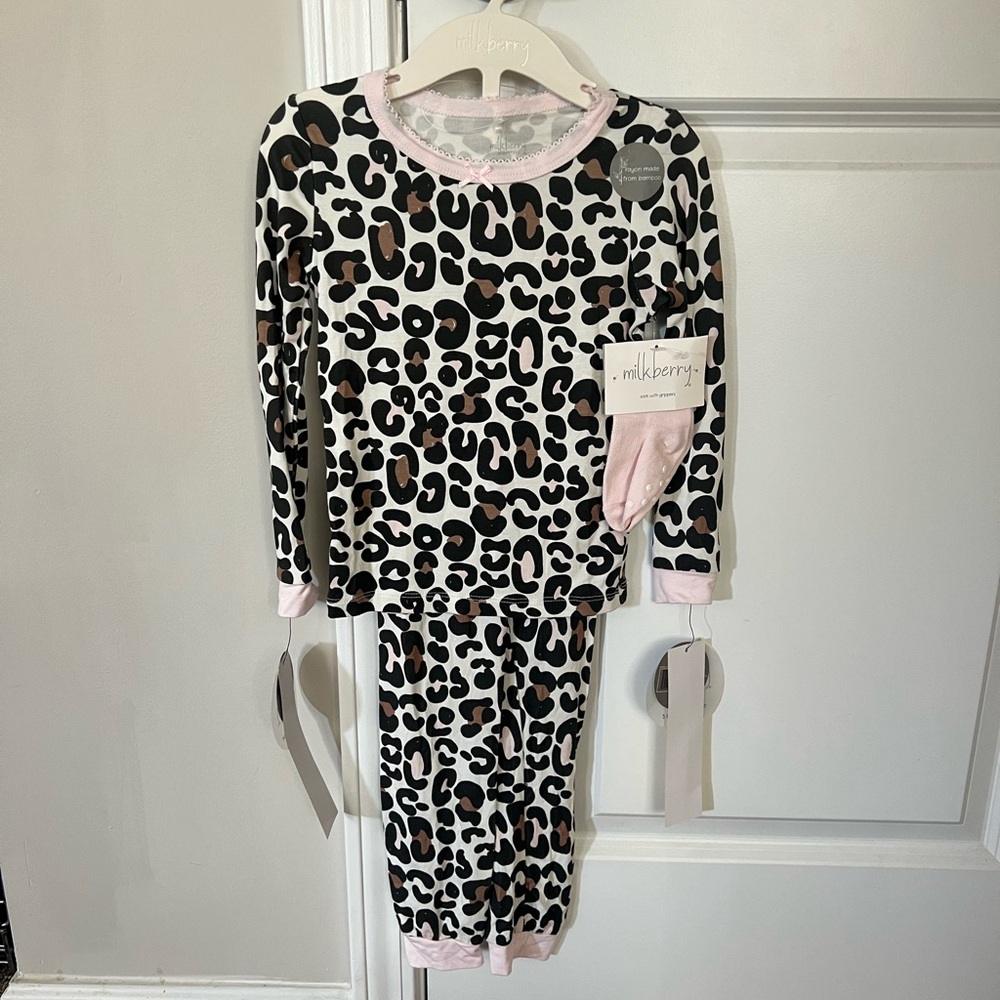 Milkberry leopard pajamas